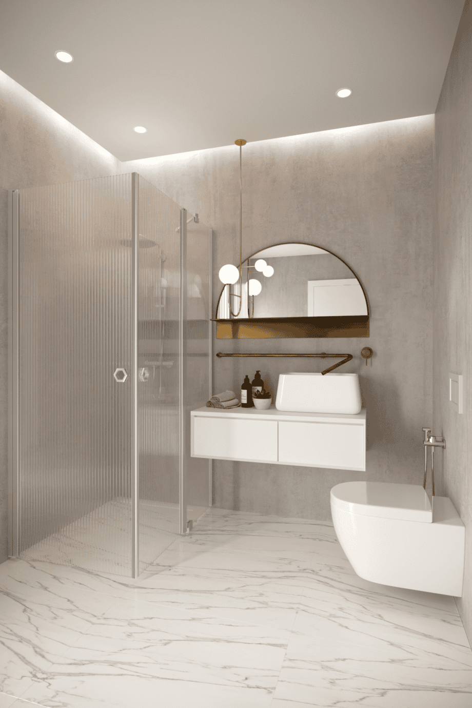 Shower enclosure Hietakari Forma 374, hinged door + hinged door with fixed part – view 5 Shower enclosure Hietakari Forma 374, hinged door + hinged door with fixed part – 5