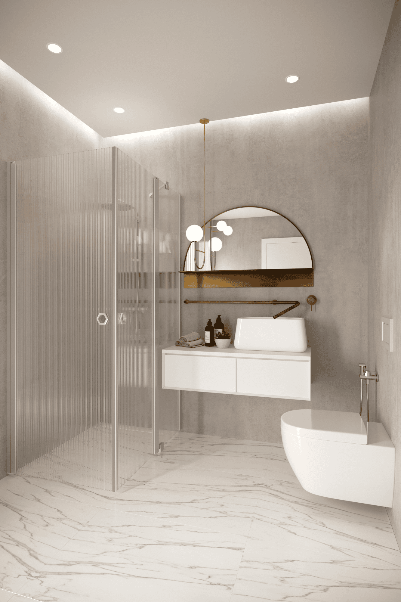 Shower enclosure Hietakari Forma 374, hinged door + hinged door with fixed part – 5