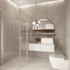 Shower enclosure Hietakari Forma 374, hinged door + hinged door with fixed part – view 7 Shower enclosure Hietakari Forma 374, hinged door + hinged door with fixed part – 7