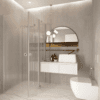 Shower enclosure Hietakari Forma 375, hinged door + folding door with fixed part – 5