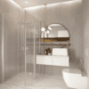 Shower enclosure Hietakari Forma 375, hinged door + folding door with fixed part – 7