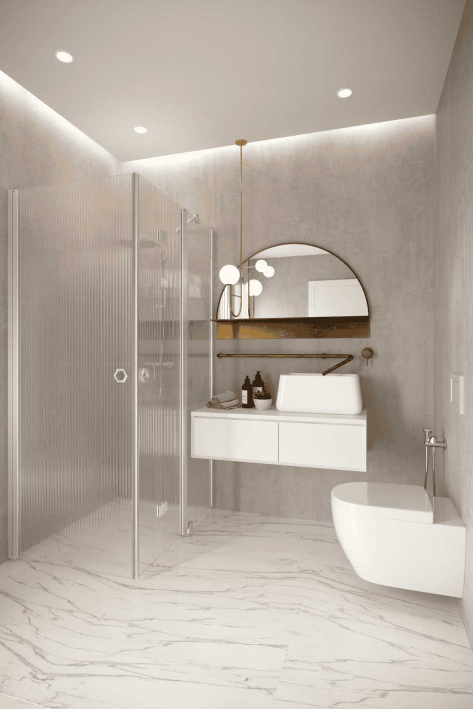 Shower enclosure Hietakari Forma 375, hinged door + folding door with fixed part – 7