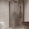 Shower enclosure Hietakari Forma 376, Mocha frame, grey tinted glass Shower enclosure Hietakari Forma 376, Mocha frame, grey tinted glass