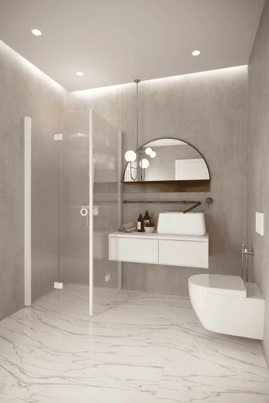 Shower enclosure Hietakari Forma 376, white frame, reeded glass Shower enclosure Hietakari Forma 376, white frame, reeded glass
