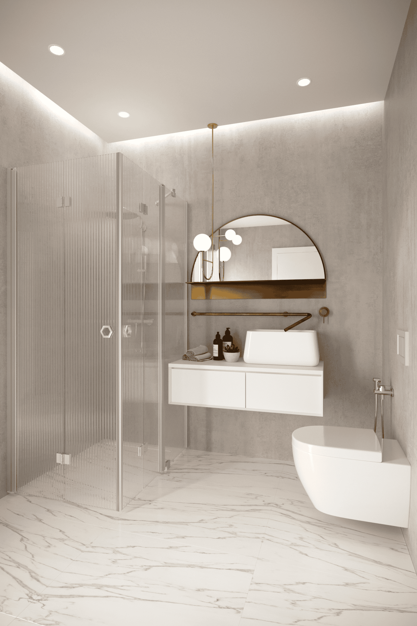 Shower enclosure Hietakari Forma 378, folding door + folding door with fixed part – 5