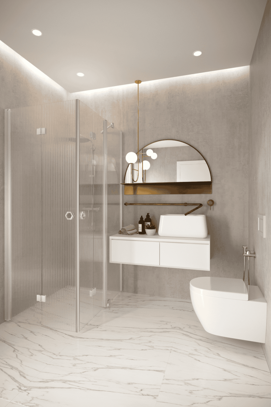 Shower enclosure Hietakari Forma 378, folding door + folding door with fixed part – view 7 Shower enclosure Hietakari Forma 378, folding door + folding door with fixed part – 7