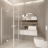 Shower enclosure Hietakari Forma 378, folding door + folding door with fixed part Shower enclosure Hietakari Forma 378, folding door + folding door with fixed part