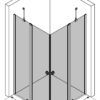 Shower enclosure Hietakari Forma 379, hinged door with fixed part + hinged door with fixed part – view 3 Shower enclosure Hietakari Forma 379, hinged door with fixed part + hinged door with fixed part – 3