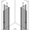 Shower enclosure Hietakari Forma 379 – 3D drawing 2 Shower enclosure Hietakari Forma 379 – 3D drawing 2