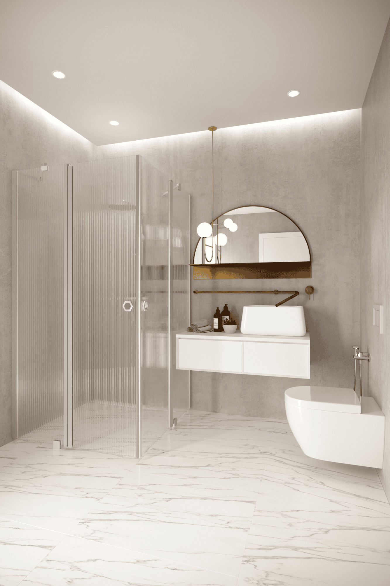 Shower enclosure Hietakari Forma 379, hinged door with fixed part + hinged door with fixed part – 5