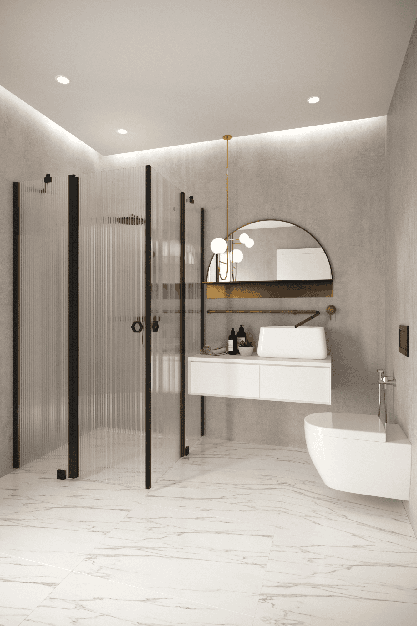 Shower enclosure Hietakari Forma 379, hinged door with fixed part + hinged door with fixed part – 6