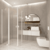 Shower enclosure Hietakari Forma 379, hinged door with fixed part + hinged door with fixed part Shower enclosure Hietakari Forma 379, hinged door with fixed part + hinged door with fixed part