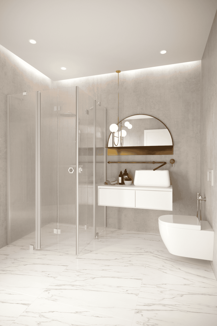 Shower enclosure Hietakari Forma 381, aluminium frame, clear glass Shower enclosure Hietakari Forma 381, folding door with fixed part + folding door with fixed part ā 5