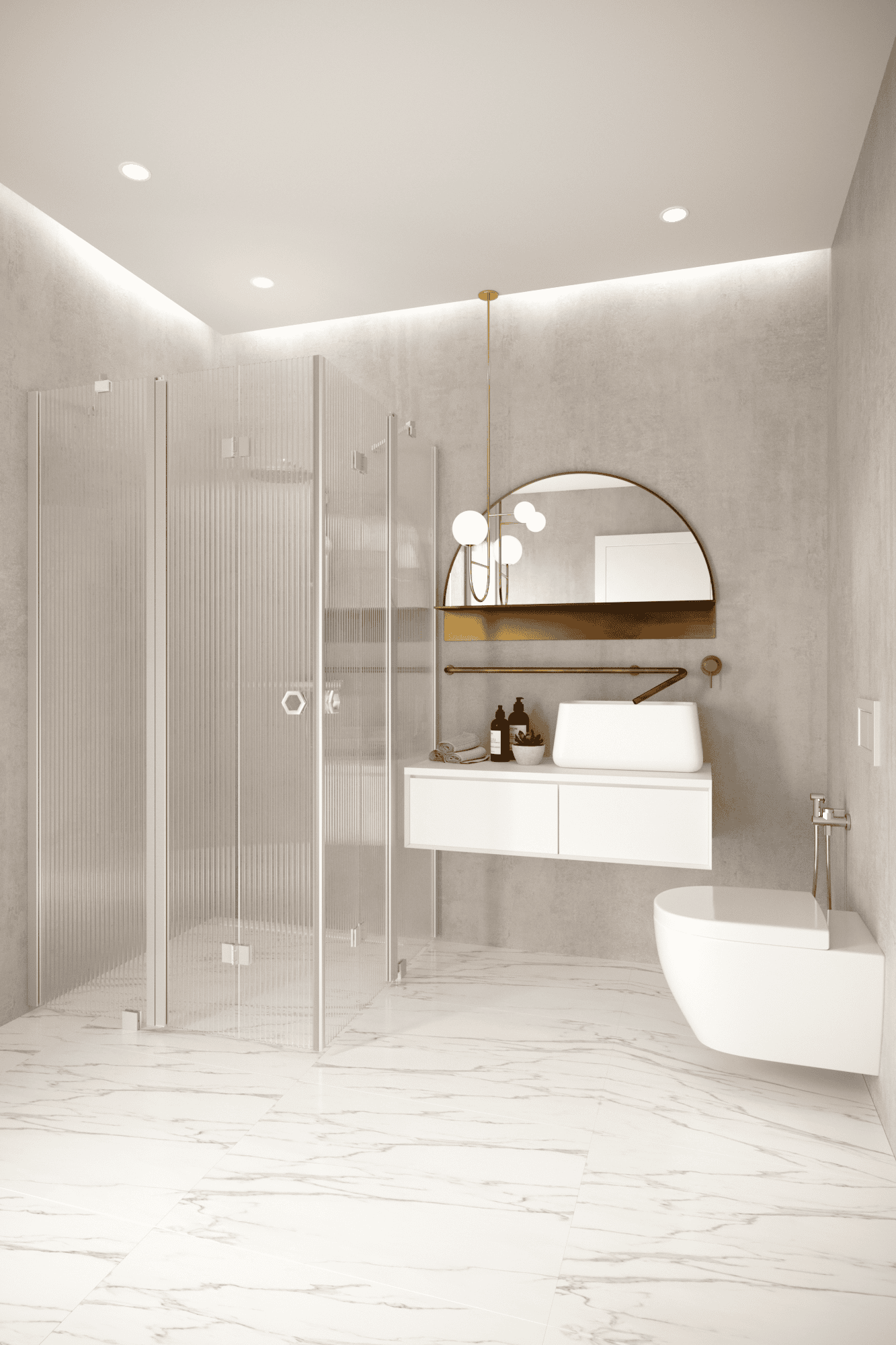Shower enclosure Hietakari Forma 381, folding door with fixed part + folding door with fixed part ā 5