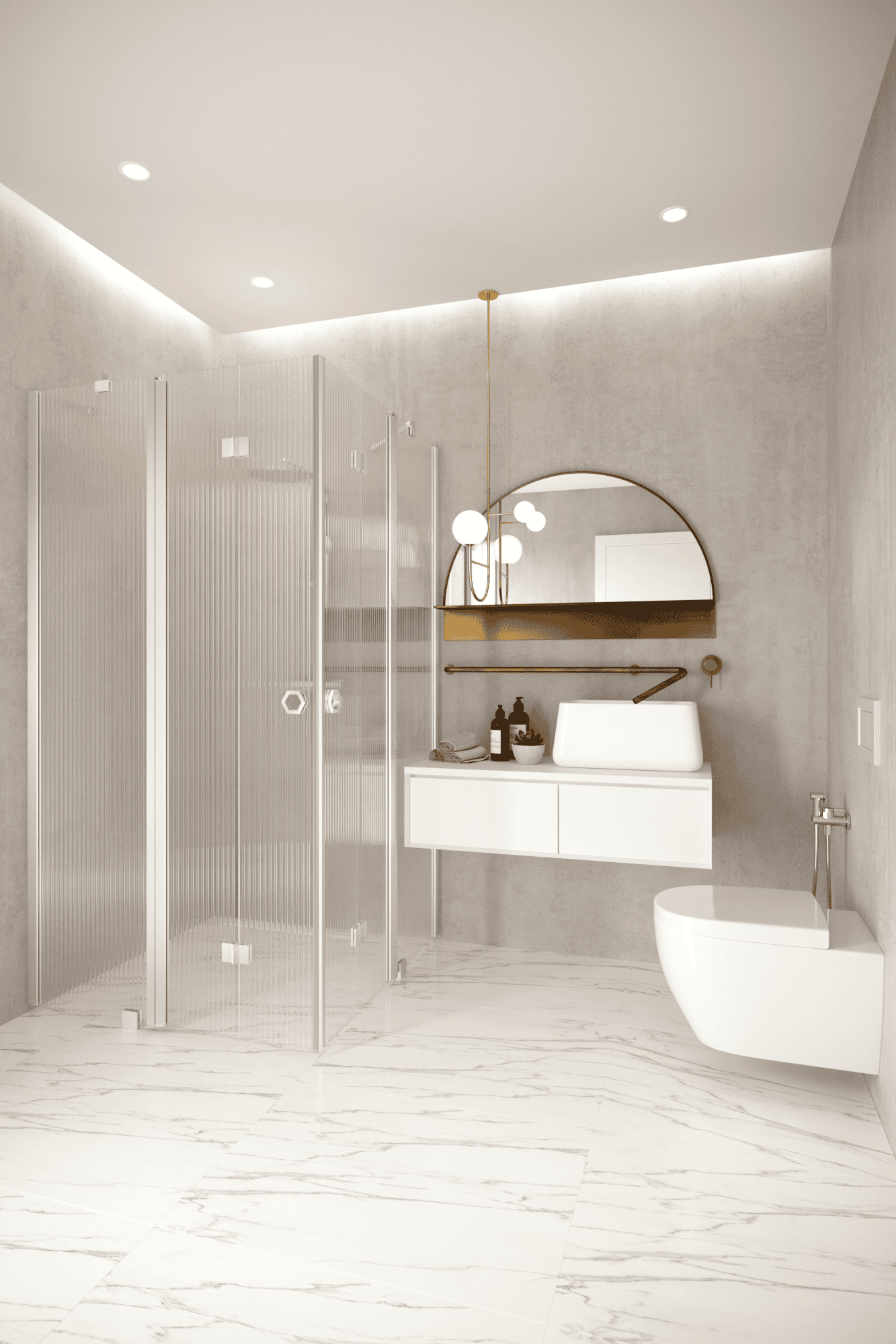 Shower enclosure Hietakari Forma 381, folding door with fixed part + folding door with fixed part ā 7