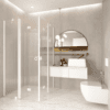 Shower enclosure Hietakari Forma 381, white frame, clear glass Shower enclosure Hietakari Forma 381, white frame, clear glass