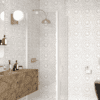 Shower enclosure Hietakari Infinia 251, white frame, clear glass