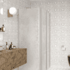Shower enclosure Hietakari Infinia 253, aluminium frame, Chinchilla patterned glass Shower enclosure Hietakari Infinia 253, aluminium frame, Chinchilla patterned glass