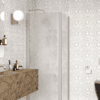 Shower enclosure Hietakari Infinia 255, aluminium frame, Chinchilla patterned glass Shower enclosure Hietakari Infinia 255, aluminium frame, Chinchilla patterned glass
