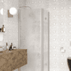 Shower enclosure Hietakari Infinia 256, aluminium frame, Chinchilla patterned glass Shower enclosure Hietakari Infinia 256, aluminium frame, Chinchilla patterned glass