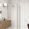 Shower enclosure Hietakari Infinia 256, aluminium frame, satin frosted glass Shower enclosure Hietakari Infinia 256, aluminium frame, satin frosted glass
