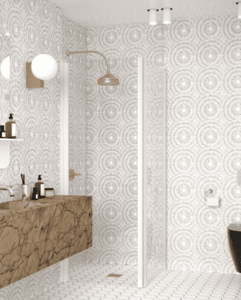 Shower enclosure Hietakari Infinia 256, hinged door + folding door