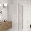 Shower enclosure Hietakari Infinia 258, aluminium frame, Chinchilla patterned glass Shower enclosure Hietakari Infinia 258, aluminium frame, Chinchilla patterned glass
