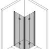 Shower enclosure Hietakari Infinia 259 – 3D drawing Shower enclosure Hietakari Infinia 259, folding door + folding door – 3