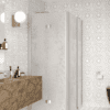 Shower enclosure Hietakari Infinia 260, aluminium frame, Chinchilla patterned glass Shower enclosure Hietakari Infinia 260, aluminium frame, Chinchilla patterned glass