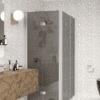 Shower enclosure Hietakari Infinia 261, aluminium frame, grey tinted glass Shower enclosure Hietakari Infinia 261, aluminium frame, grey tinted glass