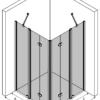 Shower enclosure Hietakari Infinia 264 – 3D drawing Shower enclosure Hietakari Infinia 264, folding door with fixed part + folding door with fixed part – 3