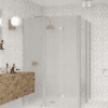 Shower enclosure Hietakari Infinia 264, aluminium frame, satin frosted glass Shower enclosure Hietakari Infinia 264, aluminium frame, satin frosted glass