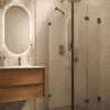 Shower enclosure Hietakari Vetro 541, black fittings, super bright glass Shower enclosure Hietakari Vetro 541, black fittings, super bright glass