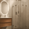 Shower enclosure Hietakari Vetro 546, Mocha fittings, clear glass Shower enclosure Hietakari Vetro 546, Mocha fittings, clear glass