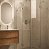 Shower enclosure Hietakari Vetro 548, chrome fittings, clear glass