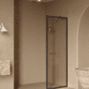 Fixed shower screen Hietakari Bläk 731 New York, Cocoa frame, bronze tinted glass Fixed shower screen Hietakari Bläk 731 New York, Cocoa frame, bronze tinted glass