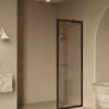 Fixed shower screen Hietakari Bläk 731 New York, black frame, grey tinted glass Fixed shower screen Hietakari Bläk 731 New York, black frame, grey tinted glass