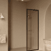 Fixed shower screen Hietakari Bläk 731 New York, black frame, bronze tinted glass Fixed shower screen Hietakari Bläk 731 New York, black frame, bronze tinted glass