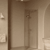 Hinged shower door Hietakari Bläk 732 New York, Sand frame, bronze tinted glass Hinged shower door Hietakari Bläk 732 New York, Sand frame, bronze tinted glass