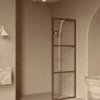 Fixed shower screen Hietakari Bläk 734 Tokyo, Mocha frame, clear glass Fixed shower screen Hietakari Bläk 734 Tokyo – 6
