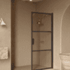 Hinged shower door Hietakari Bläk 735 Tokyo, Cocoa frame, bronze tinted glass Hinged shower door Hietakari Bläk 735 Tokyo, Cocoa frame, bronze tinted glass