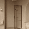 Hinged shower door Hietakari Bläk 735 Tokyo, Mocha frame, bronze tinted glass Hinged shower door Hietakari Bläk 735 Tokyo, Mocha frame, bronze tinted glass