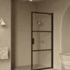 Hinged shower door Hietakari Bläk 735 Tokyo, black frame, clear glass Hinged shower door Hietakari Bläk 735 Tokyo – 4