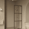Fixed shower screen Hietakari Bläk 737 Paris, Cocoa frame, clear glass Fixed shower screen Hietakari Bläk 737 Paris – 7
