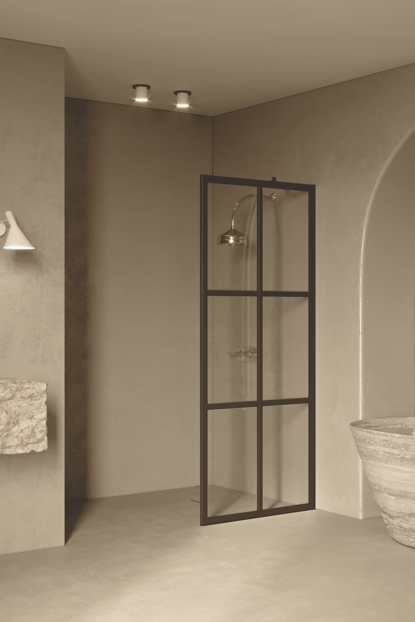 Fixed shower screen Hietakari Bläk 737 Paris – 7