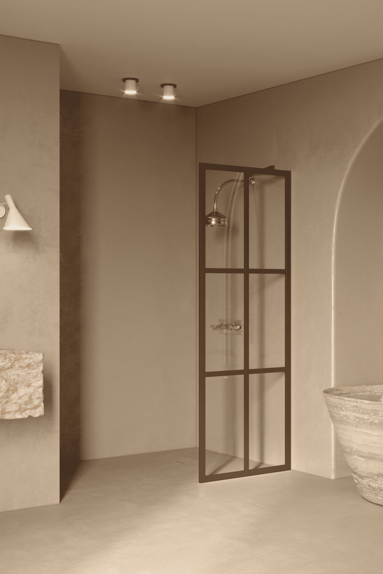 Fixed shower screen Hietakari Bläk 737 Paris – 6