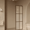 Fixed shower screen Hietakari Bläk 737 Paris, Mocha frame, satin frosted glass Fixed shower screen Hietakari Bläk 737 Paris, Mocha frame, satin frosted glass