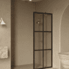 Fixed shower screen Hietakari Bläk 737 Paris, black frame, bronze tinted glass Fixed shower screen Hietakari Bläk 737 Paris, black frame, bronze tinted glass
