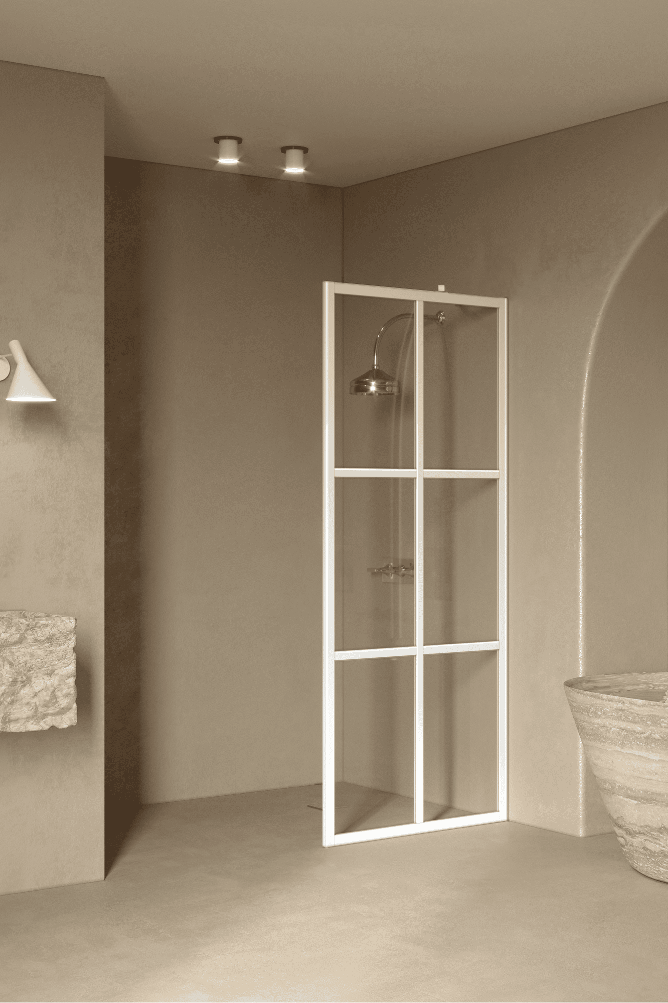 Fixed shower screen Hietakari Bläk 737 Paris