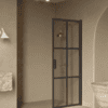 Hinged shower door Hietakari Bläk 738 Paris, Cocoa frame, grey tinted glass Hinged shower door Hietakari Bläk 738 Paris, Cocoa frame, grey tinted glass